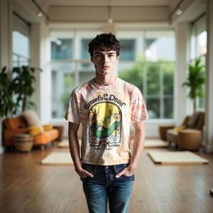 Unisex Grateful Dead T-Shirt H&M Divided Graphic Tee Tie Dye Size Small #83